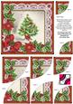 Elegant Tree Red Poinsettia 6in Duo Corner Stacker