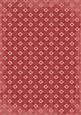 Red Daisy Quilt Print A4 Backing Paper