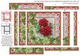 Christmas Roses Green Poinsettia 5in Spiral Edge Stacker