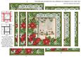 Winter Pub Red Poinsettia 5in Spiral Edge Stacker