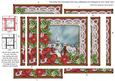 Rooftops Red Poinsettia 5in Spiral Edge Stacker