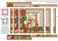 Nativity Scene Poinsettia 5in Spiral Edge Stacker