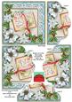 Glory Book Ice Poinsettia 5in Scallop Bottom Stacker