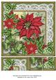 Red Green Poinsettia 8in Picture Topper