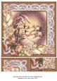 Snowy Village Poinsettia 8in Picture Topper