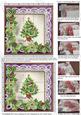 Elegant Tree Poinsettia Tex Purple 5in 3D Paper Weave Sheet