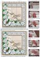 Ice Church Poinsettia Silver 5in 3D Paper Weave Sheet