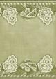Olive Grunge Floral Wallpaper Border A4 Backing Paper