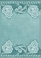 Dusky Teal Grunge Floral Wallpaper Border A4 Backing Paper