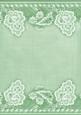 Mint Green Grunge Floral Wallpaper Border A4 Backing Paper