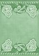 Mid Green Grunge Floral Wallpaper Border A4 Backing Paper