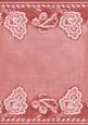 Red Grunge Floral Wallpaper Border A4 Backing Paper