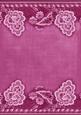 Cerise Grunge Floral Wallpaper Border A4 Backing Paper