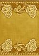 Gold Grunge Floral Wallpaper Border A4 Backing Paper