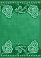 Dark Green Grunge Floral Wallpaper Border A4 Backing Paper