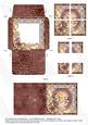 Snowy Village Poinsettia Mini Card Envelope Quad Stacker