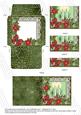 Candle Duo Poinsettia Mini Card Envelope Bottom Stacker
