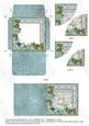 New Church Teal Poinsettia Mini Card Envelope Duo Stacker