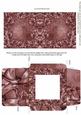Floral Edger Plum Midi Card and Envelope Sheet