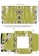 Blossom Edge Lime Midi Card and Envelope