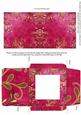 Gold Swirl Dark Cerise Midi Card and Envelope Sheet