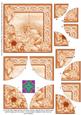 Church Village Orange Tone 5in Quad Round Corner Stacker