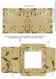 Gold Swirl Natural Linen Midi Card and Envelope Sheet