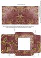 Gold Swirl Plum Midi Card and Envelope Sheet
