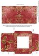 Gold Swirl Red Midi Card and Envelope Sheet