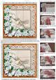 Ice Church Poinsettia Orange 5inch 3D Paper Weaving Sheet