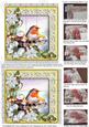 Robin Ice Poinsettia Lemon 5inch 3D Paper Weaving Sheet