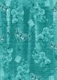 Teal Sweet Pea Painted Butterfly A4 Backing Paper
