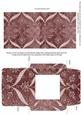 Dusky Pink Entwine Glitter Floral Midi Card Envelope Sheet