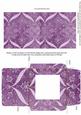 Lilac Entwine Glitter Floral Midi Card Envelope Sheet