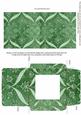 Mid Green Entwine Glitter Floral Midi Card Envelope Sheet