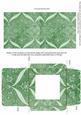 Mint Green Entwine Glitter Floral Midi Card Envelope Sheet