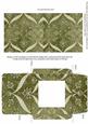 Olive Entwine Glitter Floral Midi Card Envelope Sheet