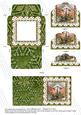 Christmas Lantern Green Mini Card Envelope Scallop Stacker