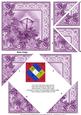 Lantern Lilac Tone 5in Triangle Spiral Edge Stacker