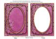 Cerise Snowflake Glitter 7x5in Shaker Base and Frame