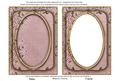 Dusky Pink Snowflake Glitter 7x5in Shaker Base and Frame