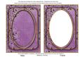 Purple Snowflake Glitter 7x5in Shaker Base and Frame