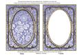 Blue Multi Floral 7x5in Shaker Base and Frame