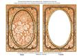 Burnt Orange Multi Floral 7x5in Shaker Base and Frame