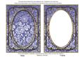Dark Blue Multi Floral 7x5in Shaker Base and Frame