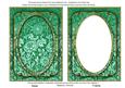 Dark Green Multi Floral 7x5in Shaker Base and Frame