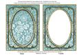 Dusky Teal Multi Floral 7x5in Shaker Base and Frame