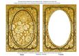 Gold Multi Floral 7x5in Shaker Base and Frame