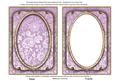 Lilac Multi Floral 7x5in Shaker Base and Frame