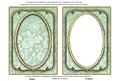 Mint Green Multi Floral 7x5in Shaker Base and Frame